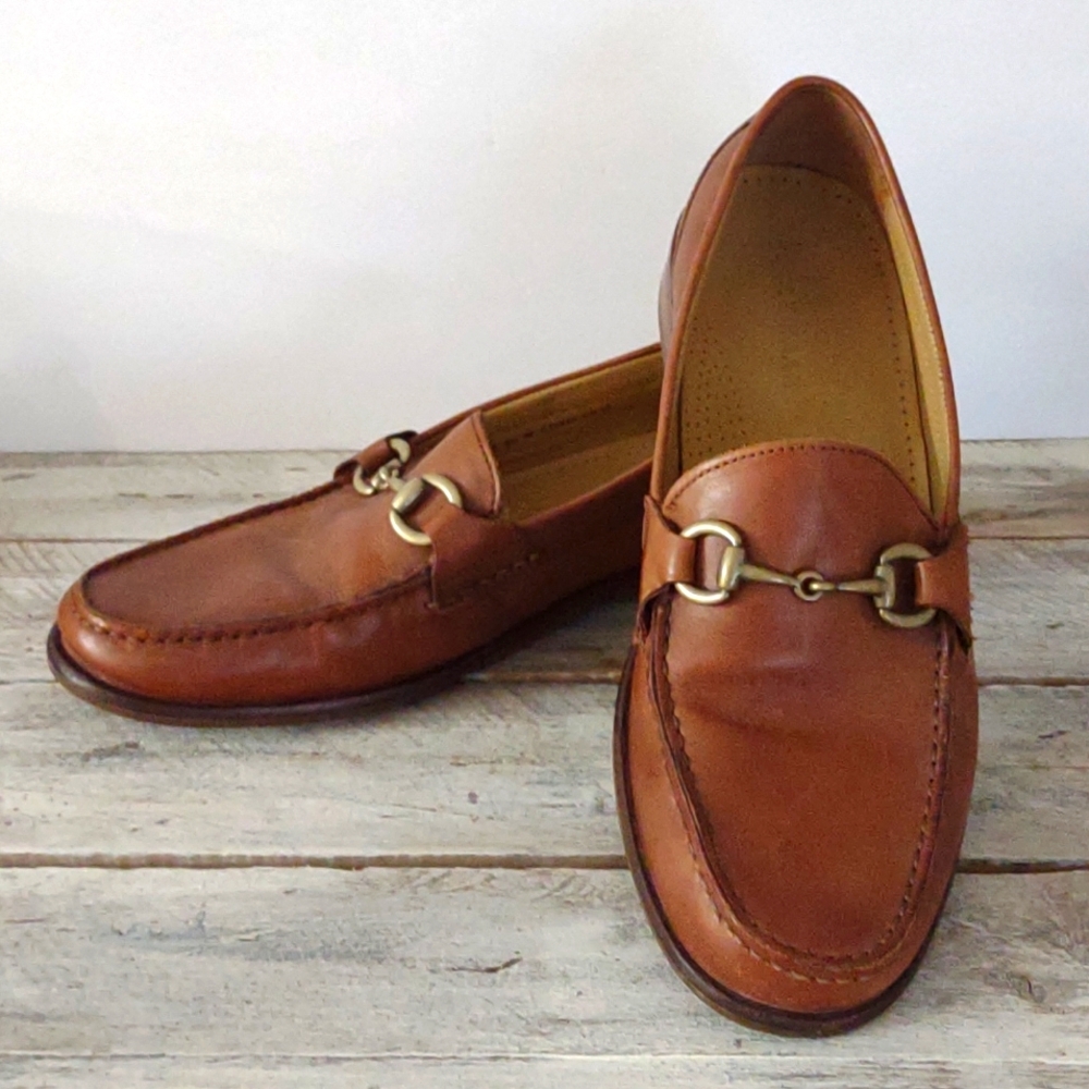 Cole Haan Men's Brown Leather Fairmont Bit Loafers Size 9.5